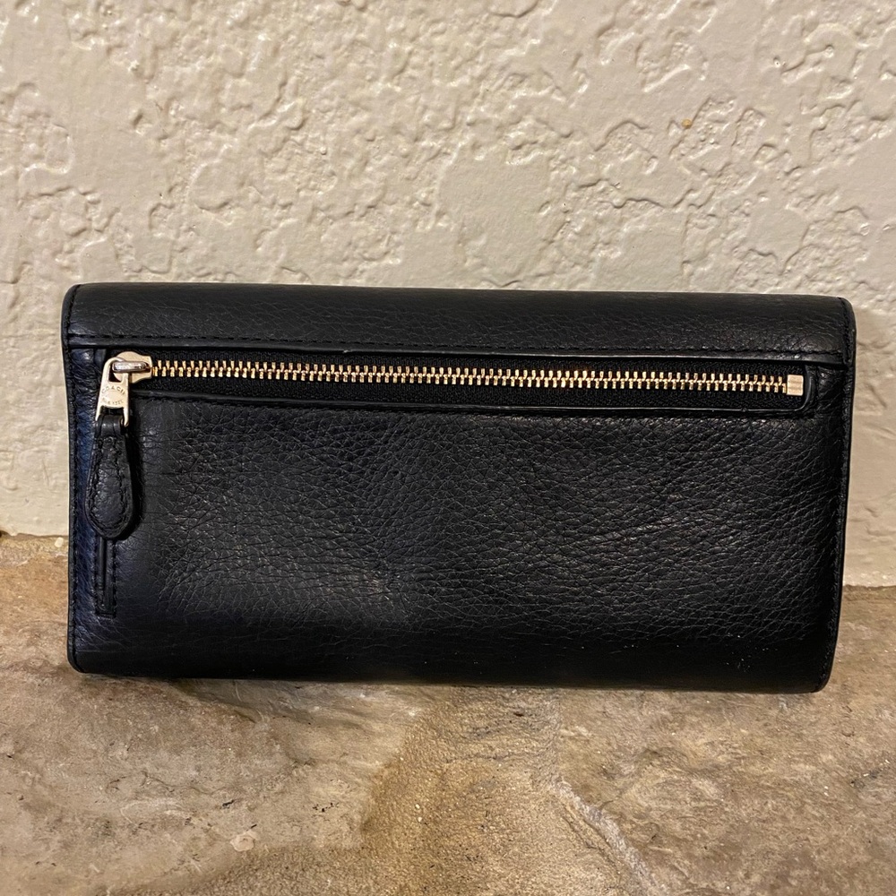 Coach wallet and checkbook cover black - Picture 2 of 15